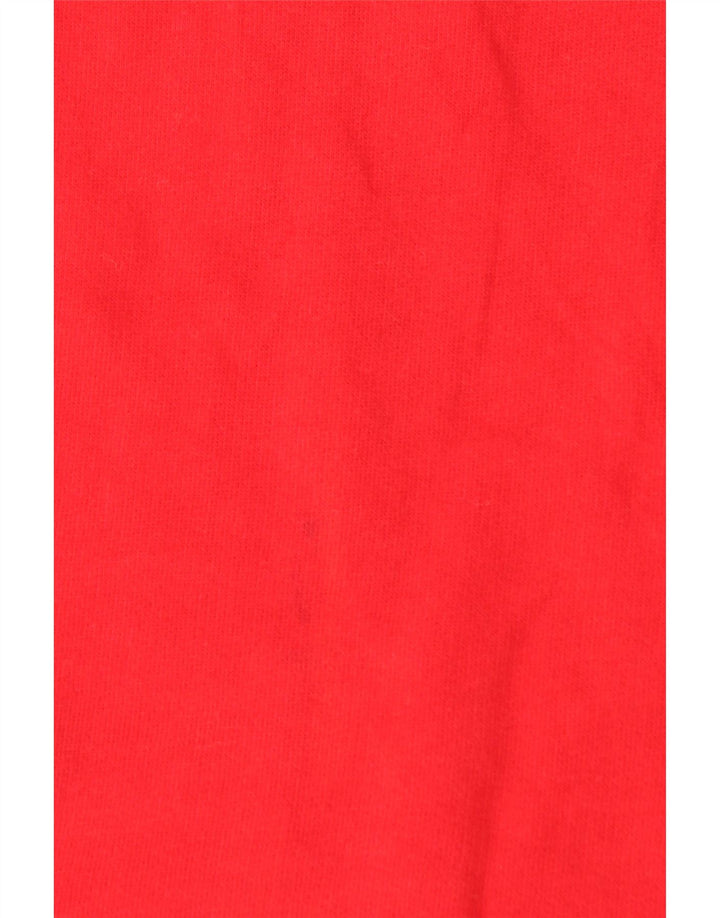 Think Pink Mens Zip Neck Sweatshirt Jumper Large Red