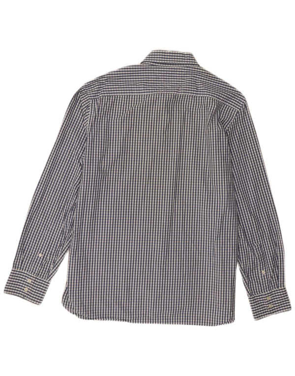 Tommy Hilfiger Herrenhemd XL, blaue Gingham-Baumwolle