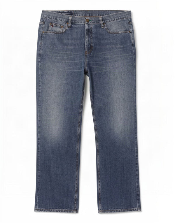 Jeans dritti da uomo Tommy Hilfiger W38 L30 cotone blu