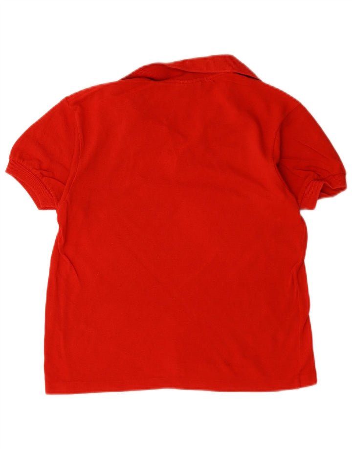 Lacoste Boys Polo Shirt 9-10 Years Red Cotton
