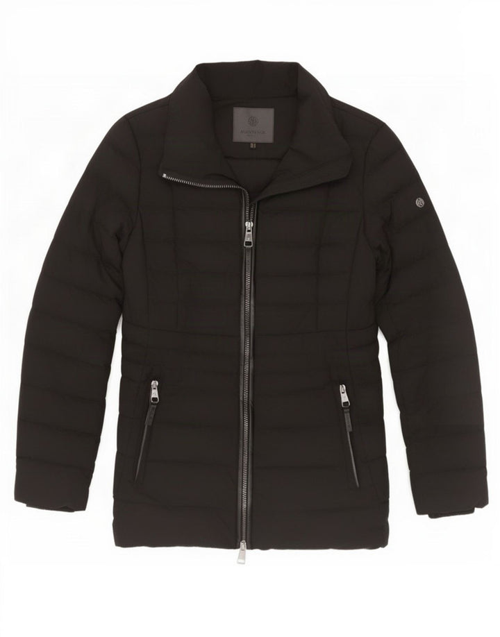 Massimo Dutti Chaqueta Acolchada Mujer UK 40 Small Poliéster Negro