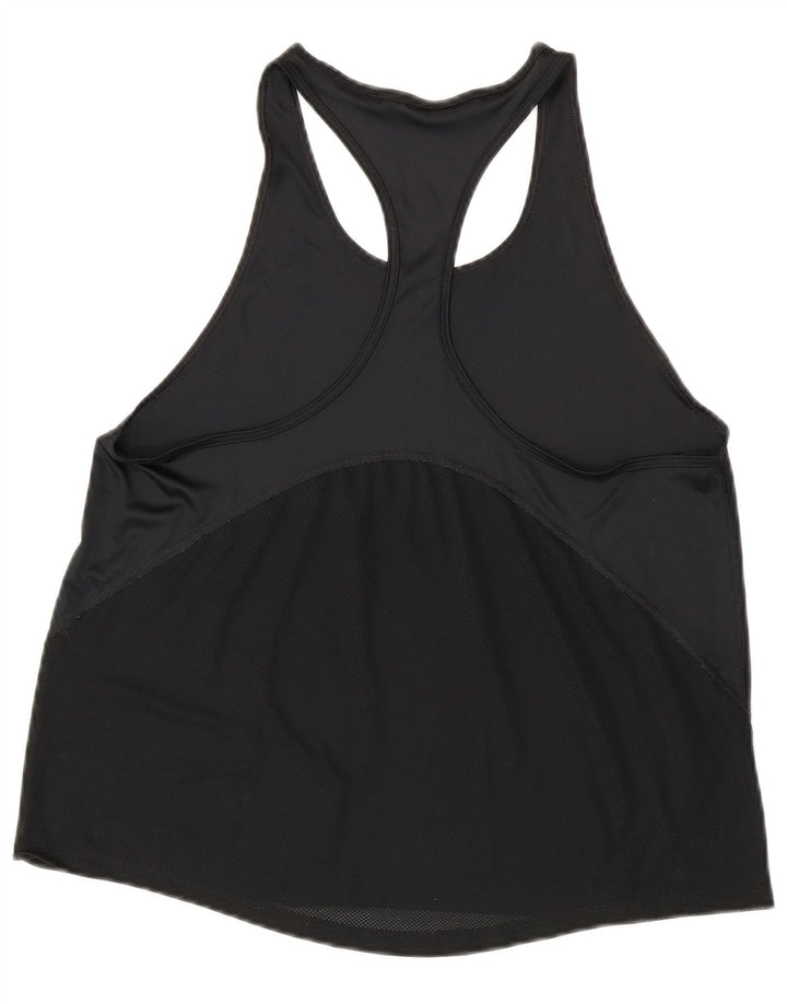 NIKE Womens Dri Fit Vest Top UK 14 Large Black