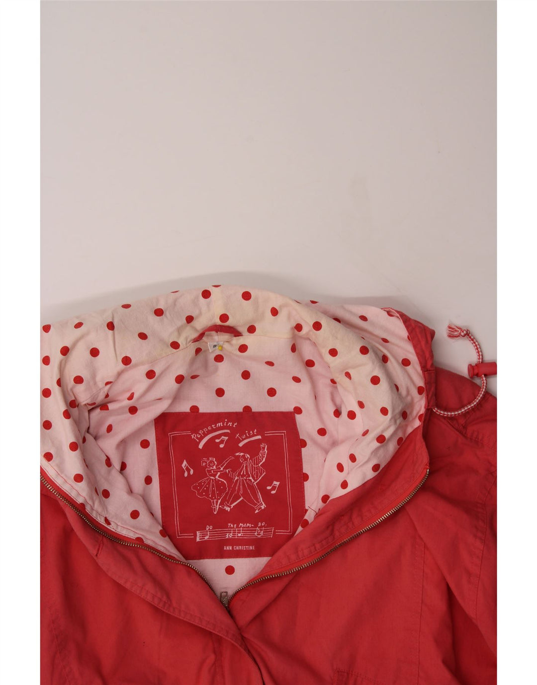 VINTAGE Womens Oversized Hooded Bomber Jacket UK 10 Small Pink Polyester Vintage Vintage and Second-Hand Vintage from Messina Hembry 