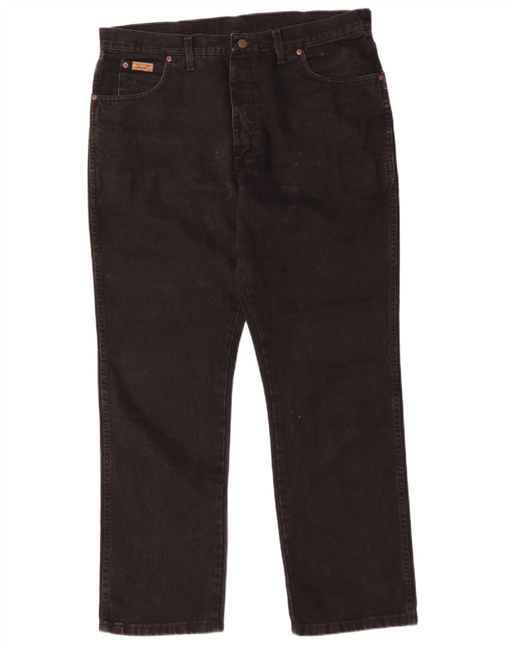 Wrangler Mens Straight Jeans W28 L32 Black