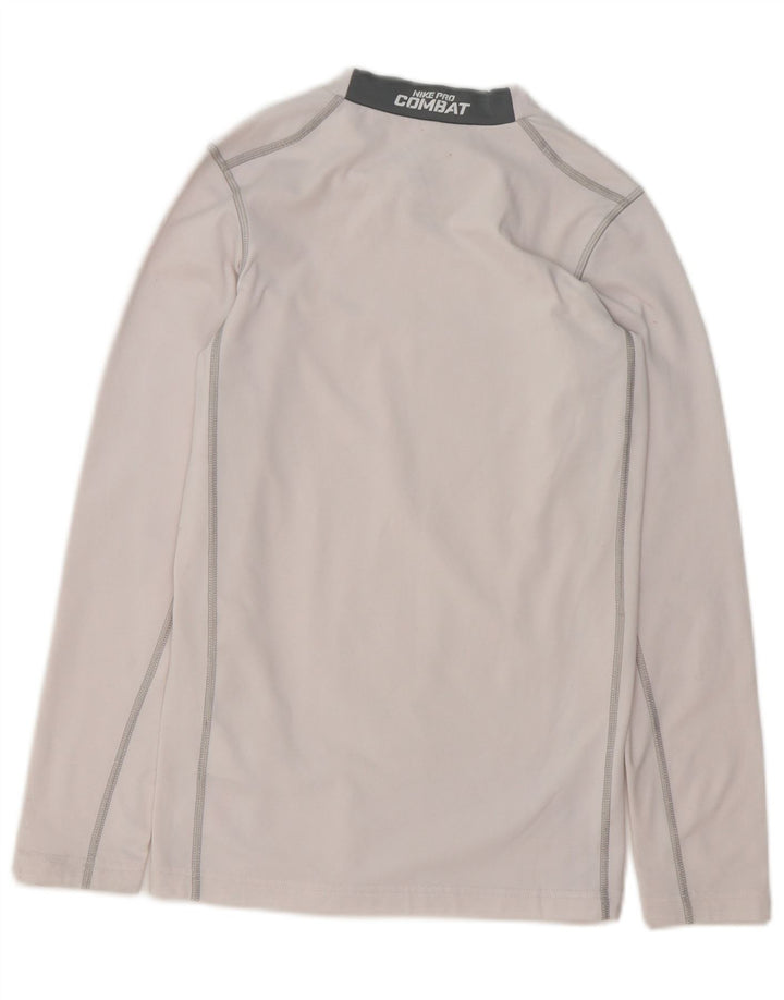 Nike Boys Dri Fit Top μακριά μανίκια 13-14 ετών XL Λευκός πολυεστέρας