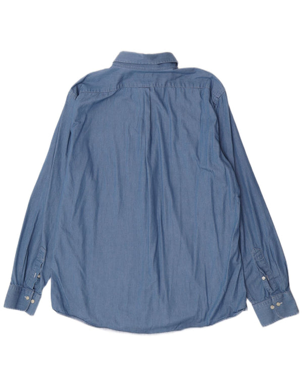 Ralph Lauren Chemise Homme Taille 44 17 1/2 XL Coton Bleu