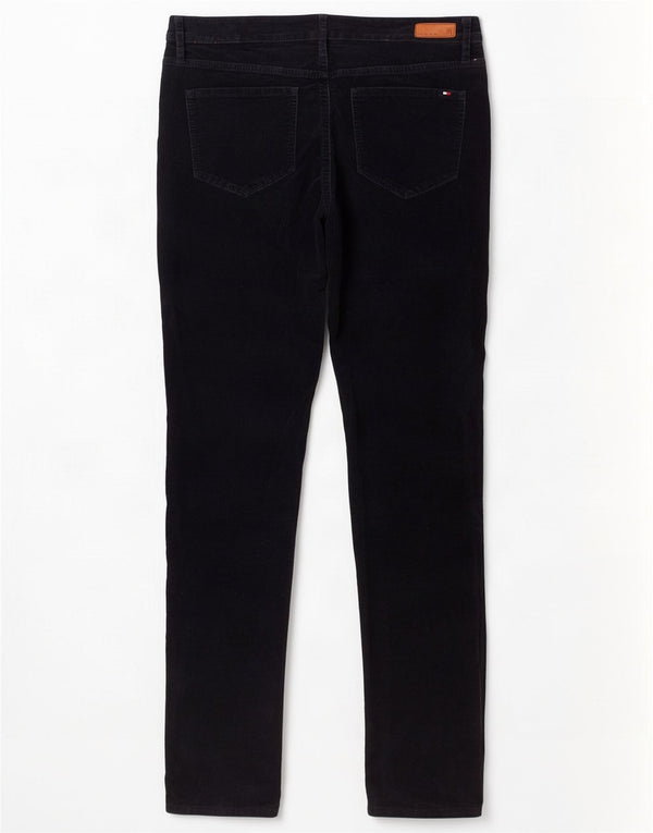 Tommy Hilfiger Pantalon slim en velours côtelé pour femme US 6 W28 L31 Bleu marine