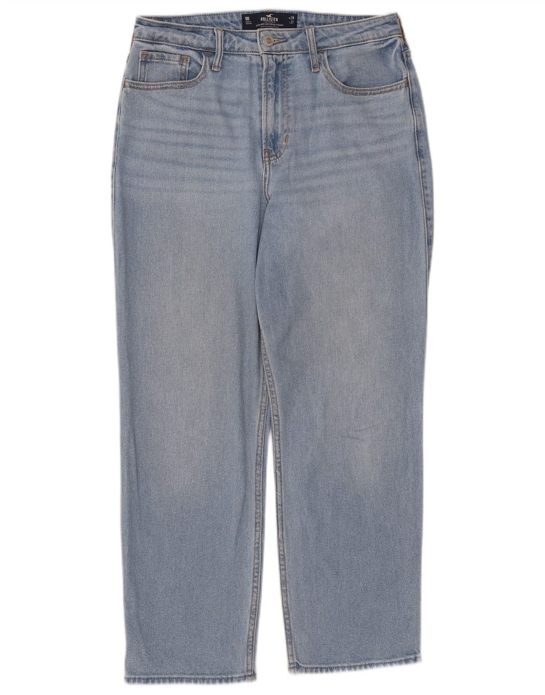 SUPERDRY Womens Straight Jeans W29 L27  Blue Cotton