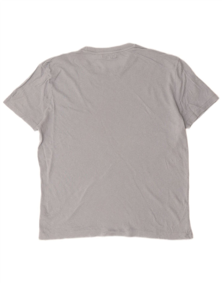 Zara Mens T-Shirt Top Medium Grey Cotton