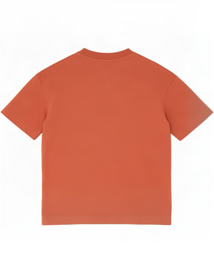 Zara Mens T-Shirt Top Medium Orange Cotton