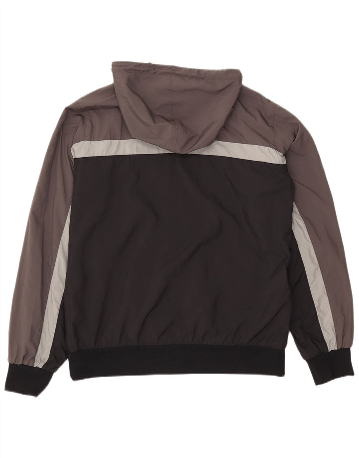 Nike Mens Hooded Reversible Jacket UK 38/40 Medium Grey Houndstooth