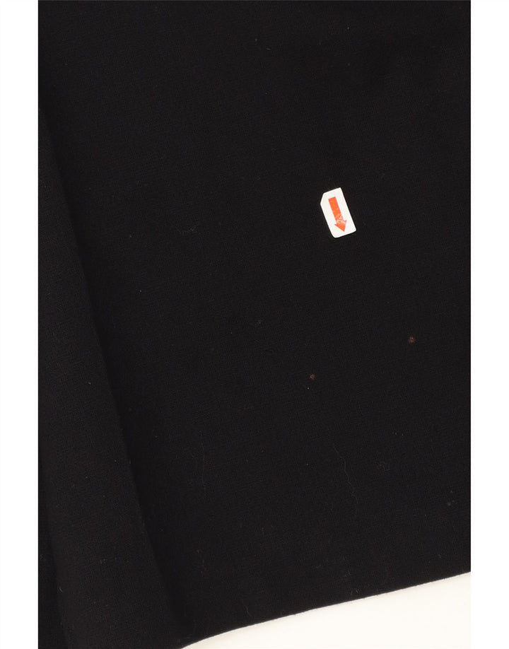 MARKS & SPENCER Womens A-Line Skirt UK 12 Medium W32 Black Polyester Vintage Marks & Spencer and Second-Hand Marks & Spencer from Messina Hembry 