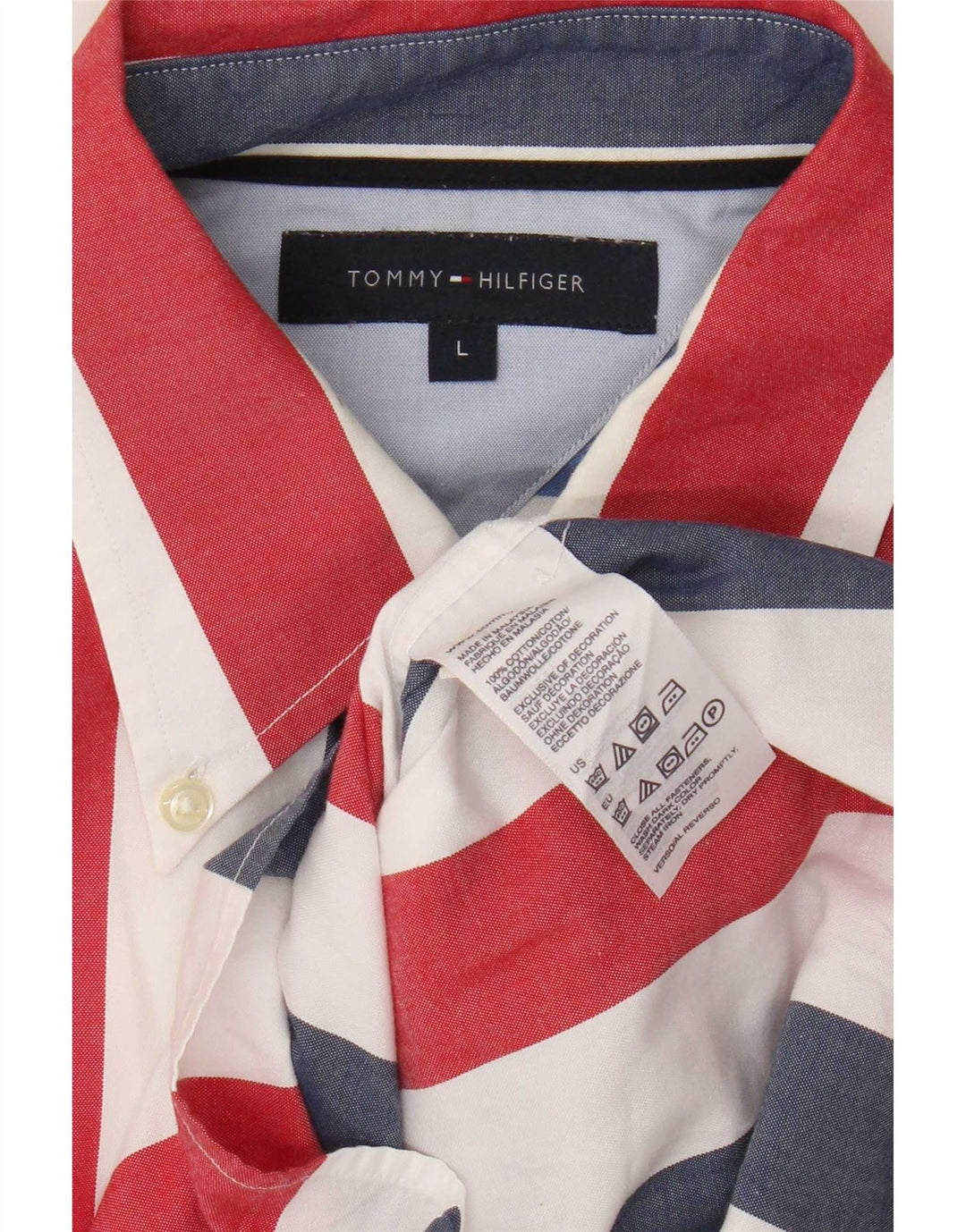 Tommy Hilfiger Herreskjorte Stor Flerfarvet Stribet