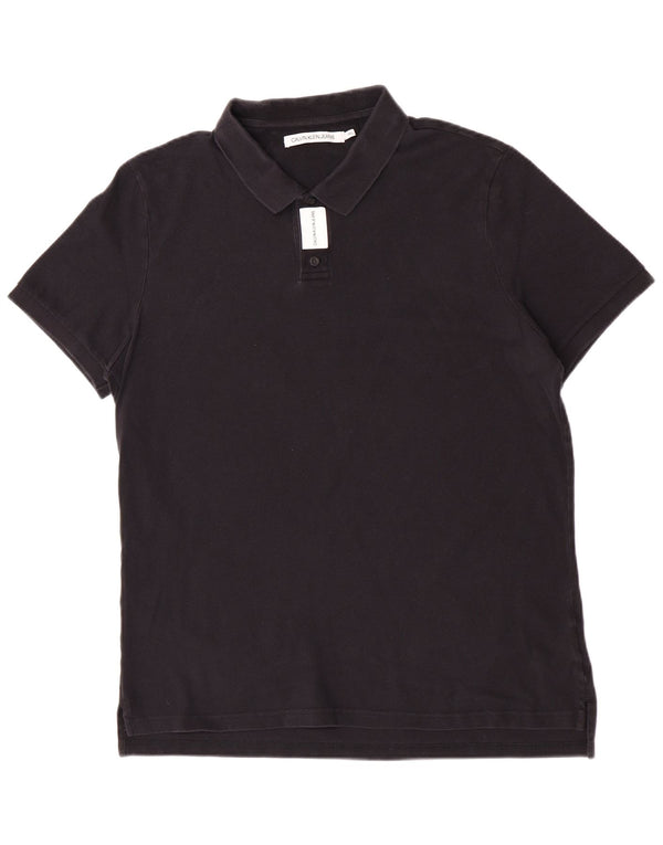 Calvin Klein Jeans Herren Poloshirt 2XL Schwarz Baumwolle