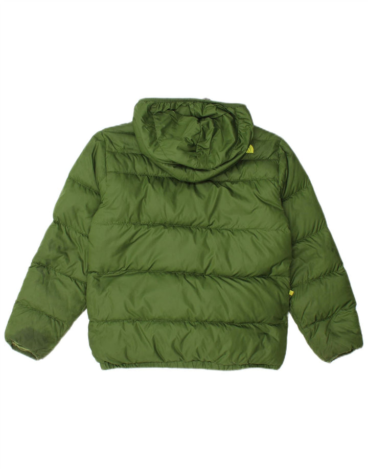 Giacca reversibile con cappuccio The North Face da ragazzo 10-11 anni verde medio