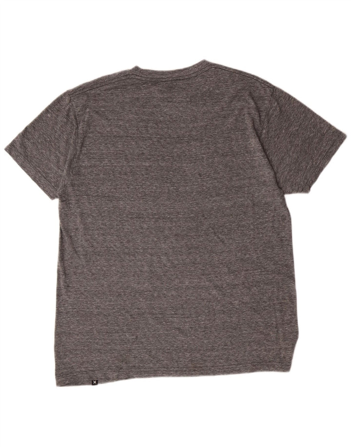 Hurley Herre Regular Fit grafisk T-shirt top mellemgrå