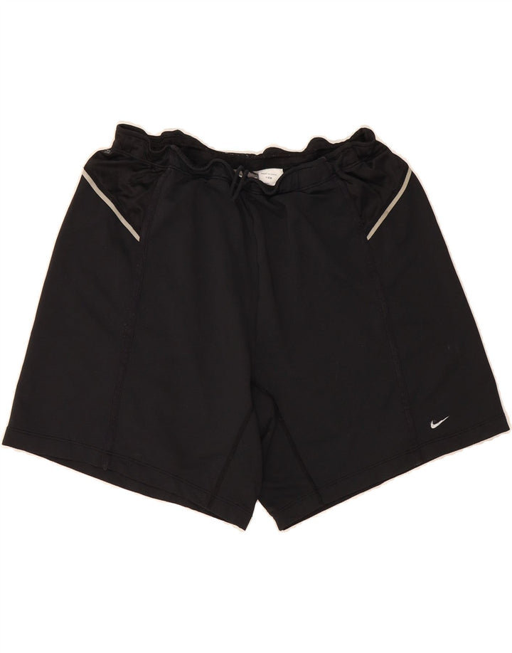 NIKE Womens Dri Fit Sport Shorts UK 14 Medium  Black Polyester Vintage Nike and Second-Hand Nike from Messina Hembry 