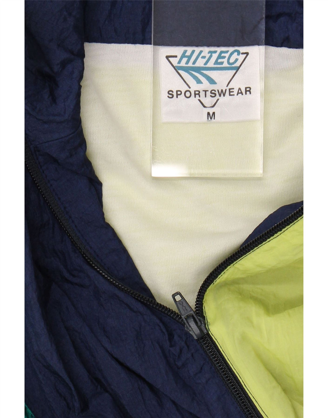 HI-TEC Mens Loose Fit Tracksuit Top Jacket Medium Navy Blue Colourblock