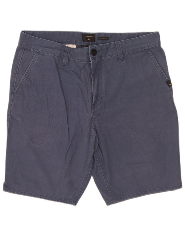 Quiksilver Mens Chino Shorts W34 Large Blue Cotton