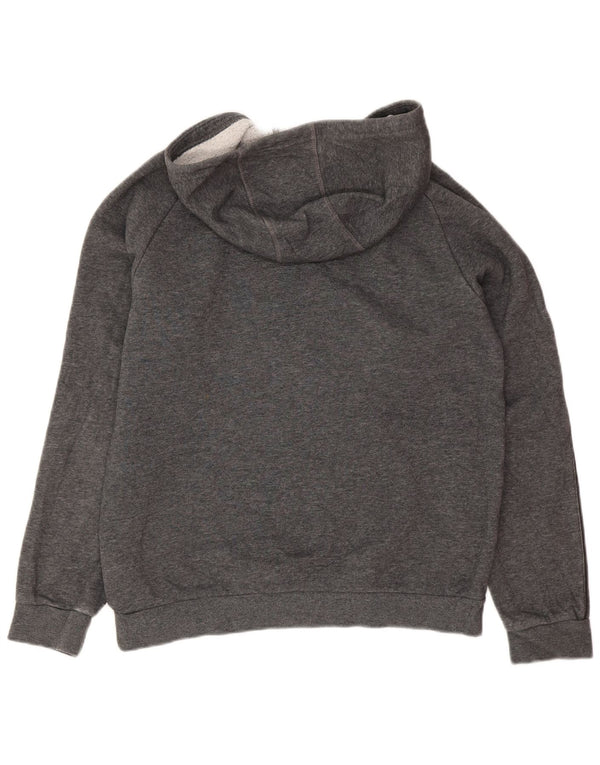 Adidas meninas moletom com capuz 11-12 anos algodão cinza