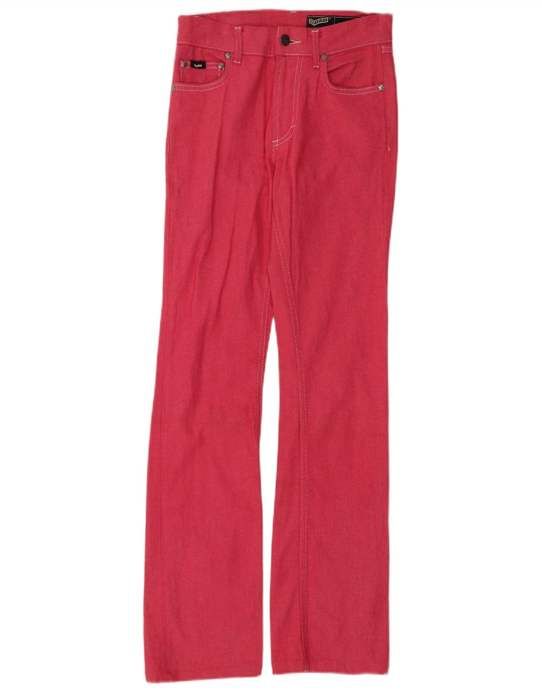 Gas Womens Bootcut Jeans W26 L31 Pink Cotton