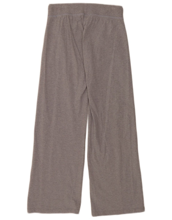 Converse Womens Wide Leg Tracksuit Trousers UK 14 Large Grey Flecked Cotton