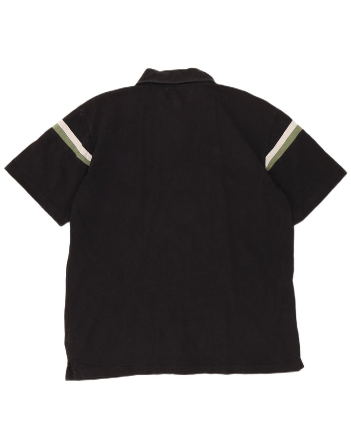 LEE Herren-Poloshirt, groß, schwarz gestreift