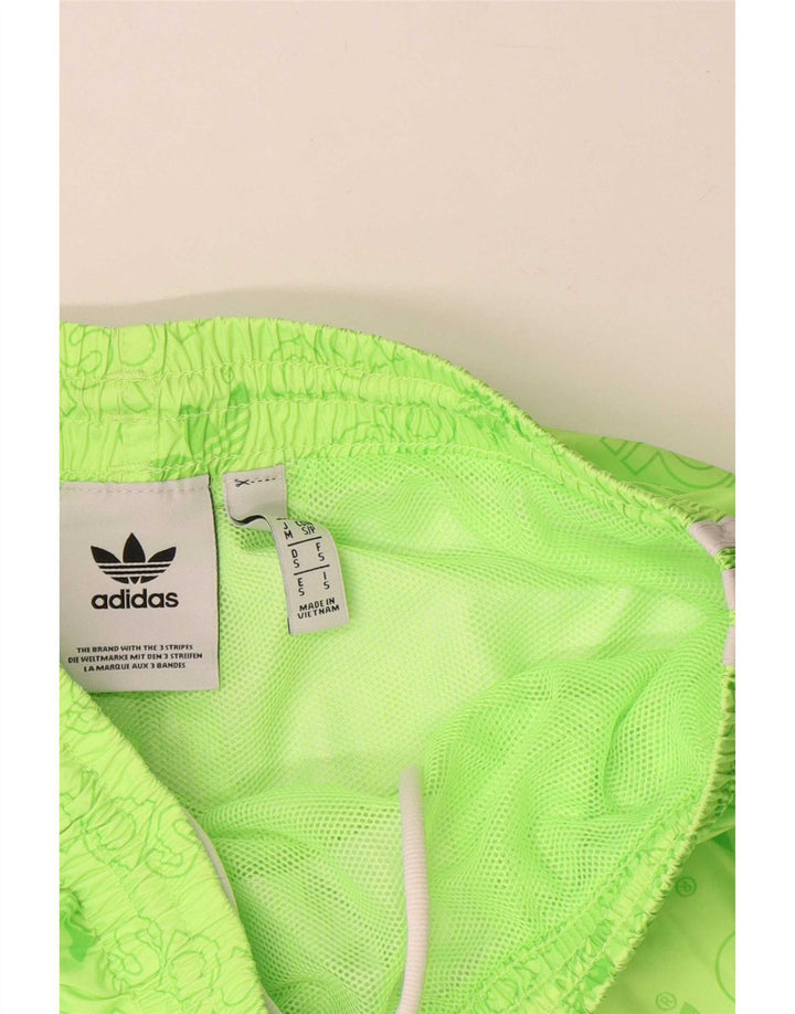 Pantaloncini sportivi grafici da uomo Adidas piccoli in poliestere verde