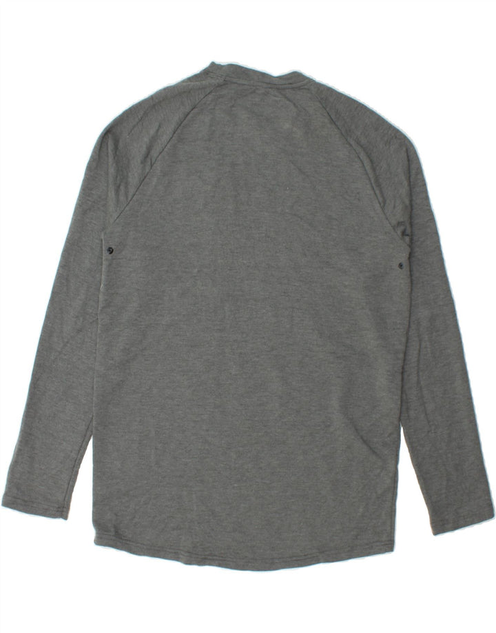 RUSSELL ATHLETIC Mens Dri-Power Top Long Sleeve UK 38/40 Medium Grey Vintage Russell Athletic and Second-Hand Russell Athletic from Messina Hembry 