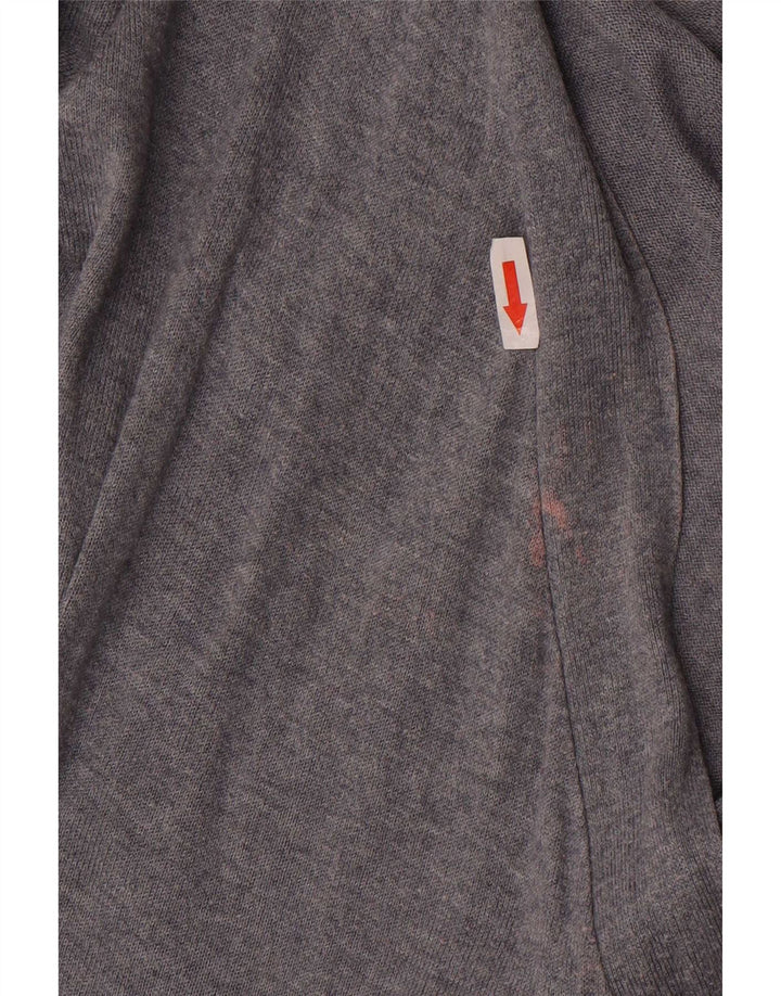Zara Womens Open Cardigan Sweater UK 12 Medium Grey