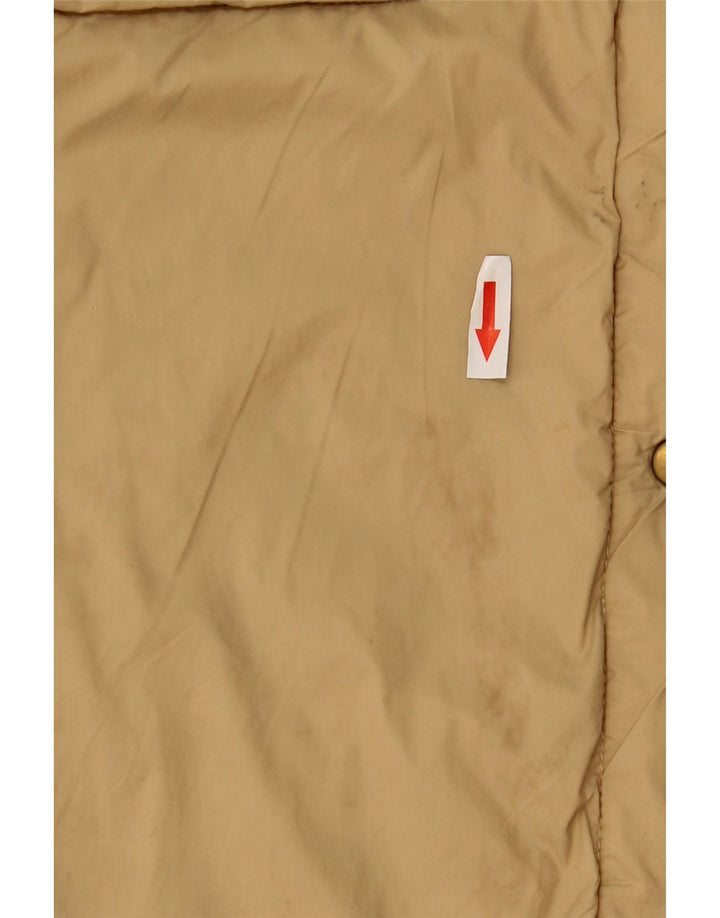 Zara Womens Overcoat UK 16 Large Beige Polyester