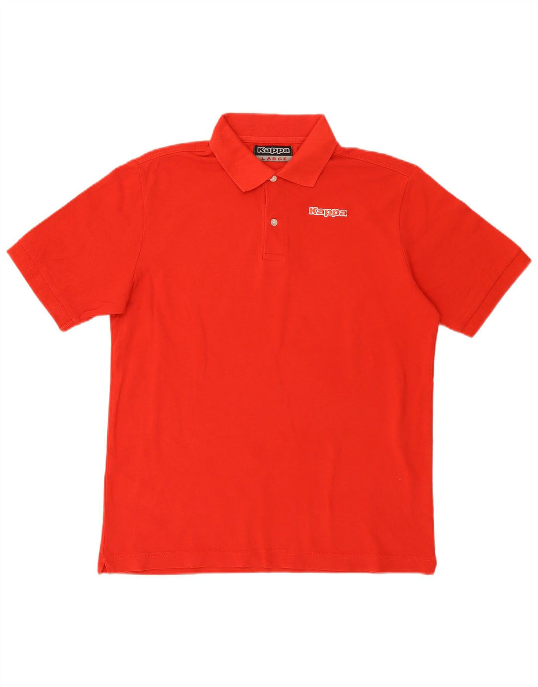 Kappa Mens Polo Shirt Large Red Cotton