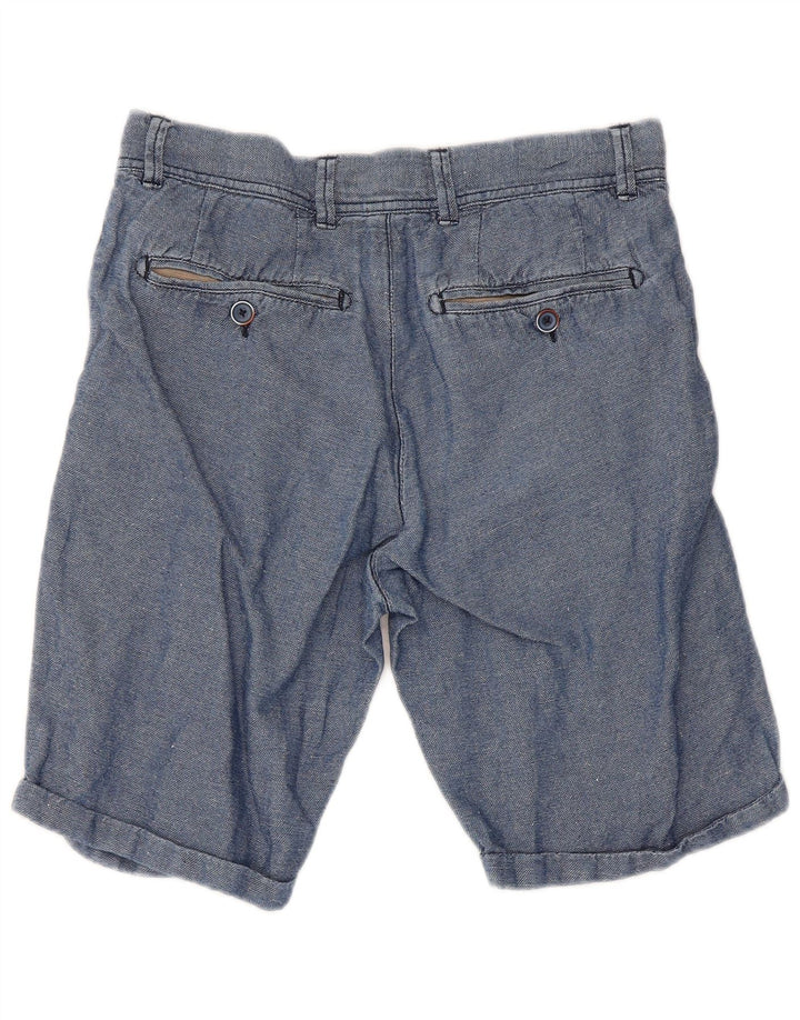 Refrigiwear Pantalones cortos chinos regulares para mujer W30 Algodón azul medio