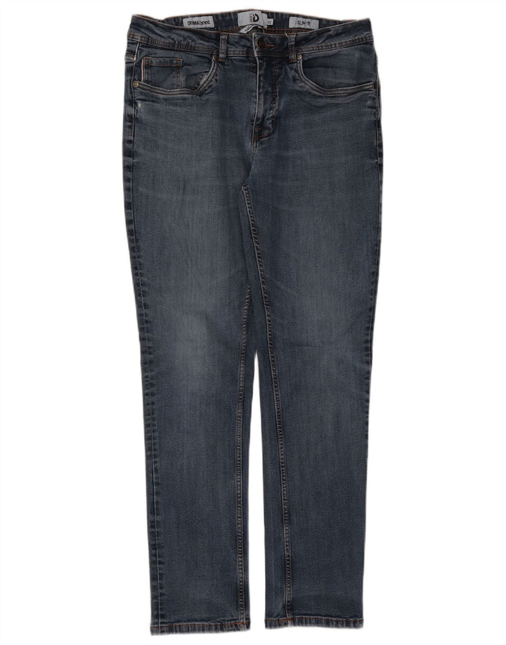 Dack's Mens Slim Jeans IT 52 XL W36 L30 Blue Cotton