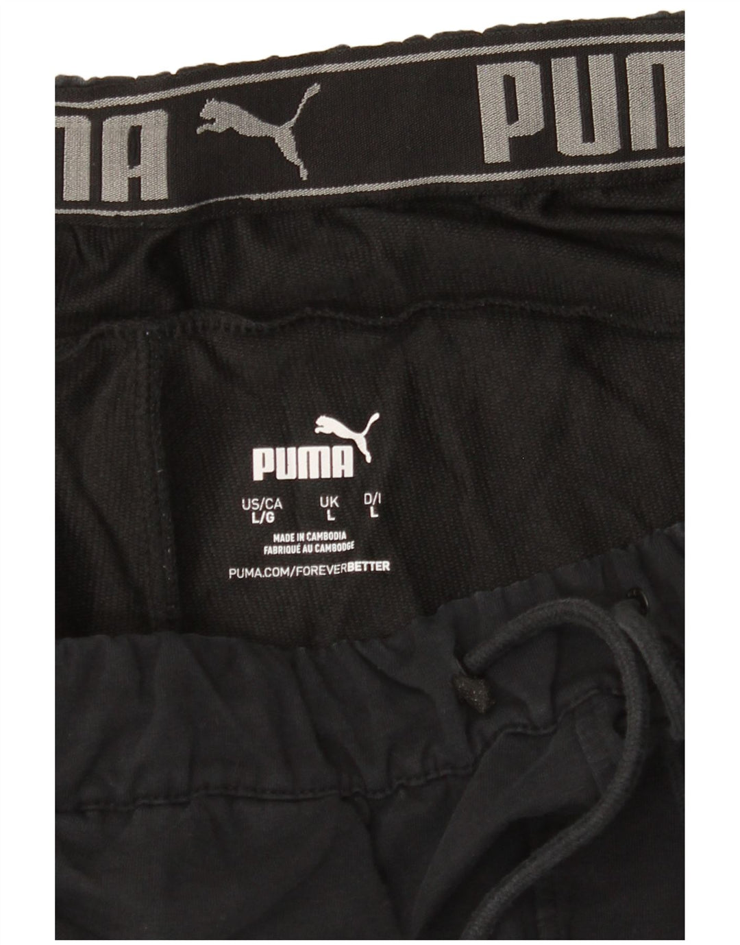 PUMA Mens Sport Shorts Large  Black