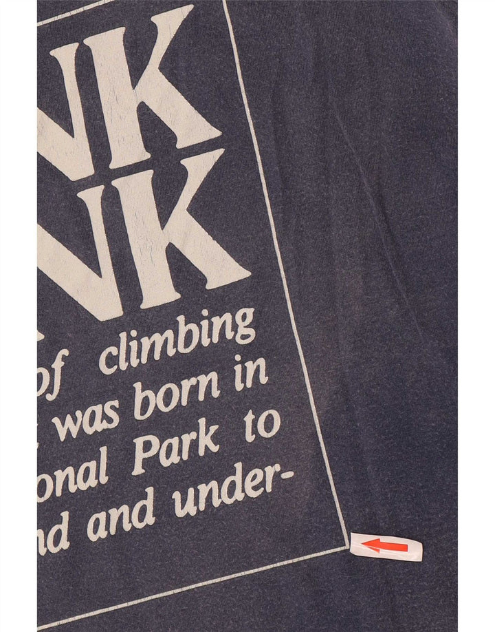 Think Pink Mens Graphic Vest Top Small Navy Blue Cotton