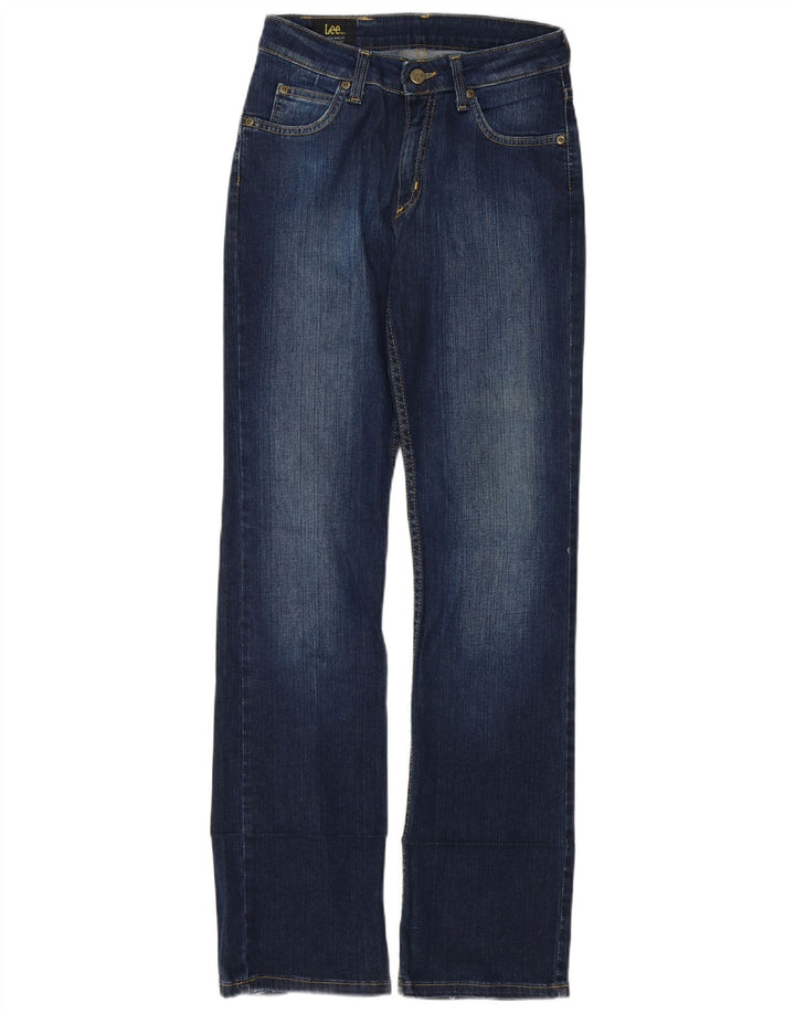 Lee Womens Cameron Bootcut Jeans  W28 L33 Navy Blue Cotton