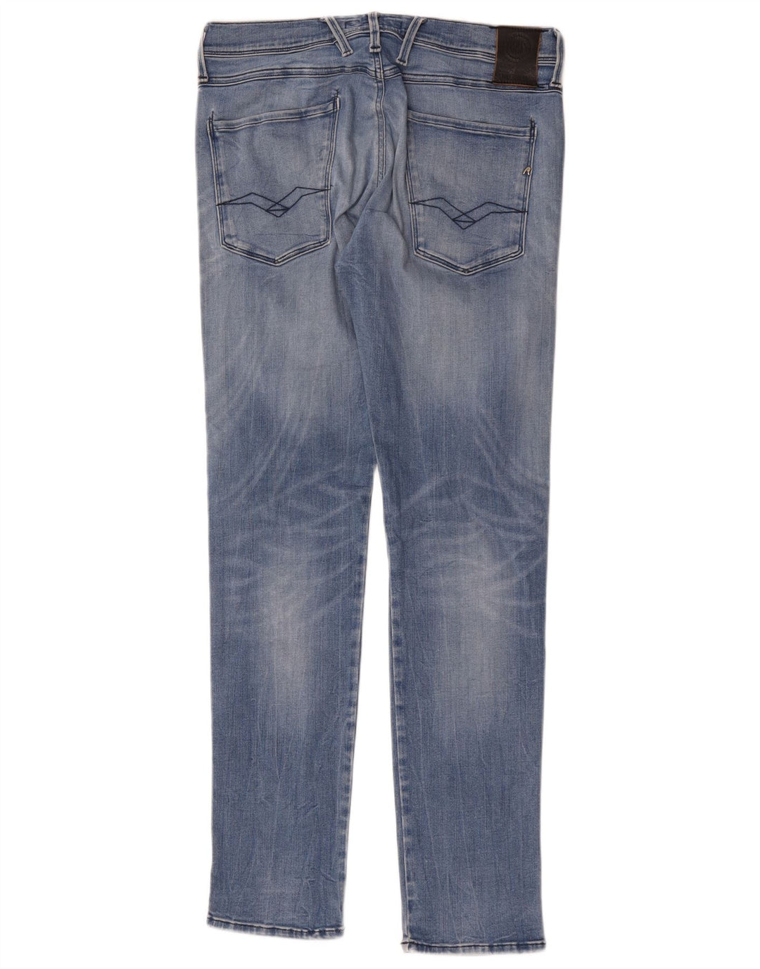 Replay Jean Slim Anbass Femme W32 L32 Bleu Polyester