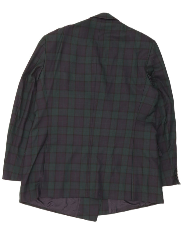 Vittorio Veneto Chaqueta Blazer para Mujer UK 40 XL Azul Marino Cuadros