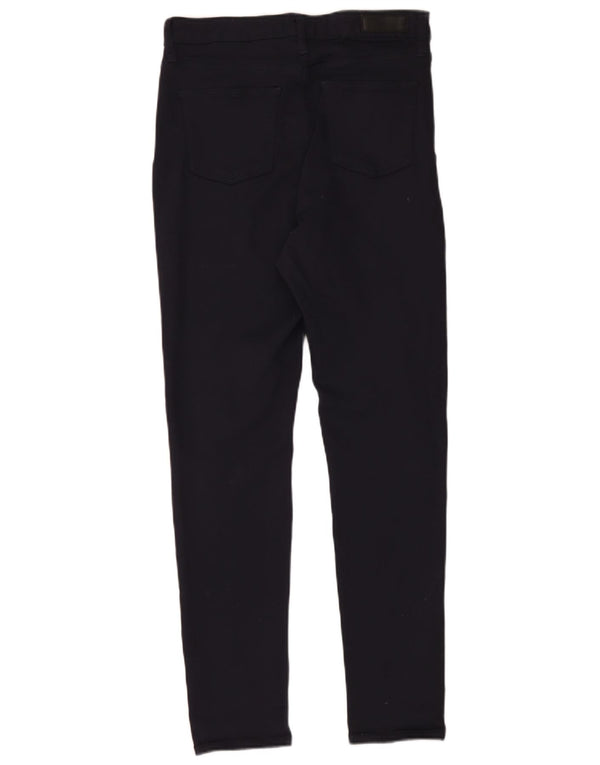 Marks & Spencer Womens Casual Trousers UK 12 Medium W30 L30 Navy Blue