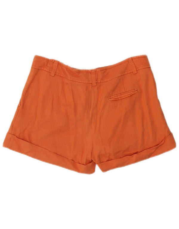 Blumarine Γυναικείο σορτς Chino με φαρδύ πόδι IT 44 Medium W32 Πορτοκαλί