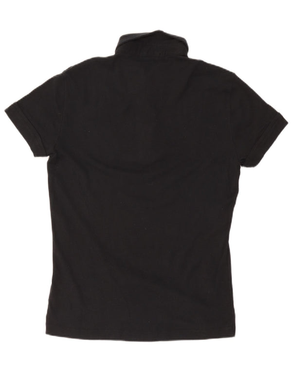 Gas Dame Polo Shirt UK 10 Small Black Bomuld