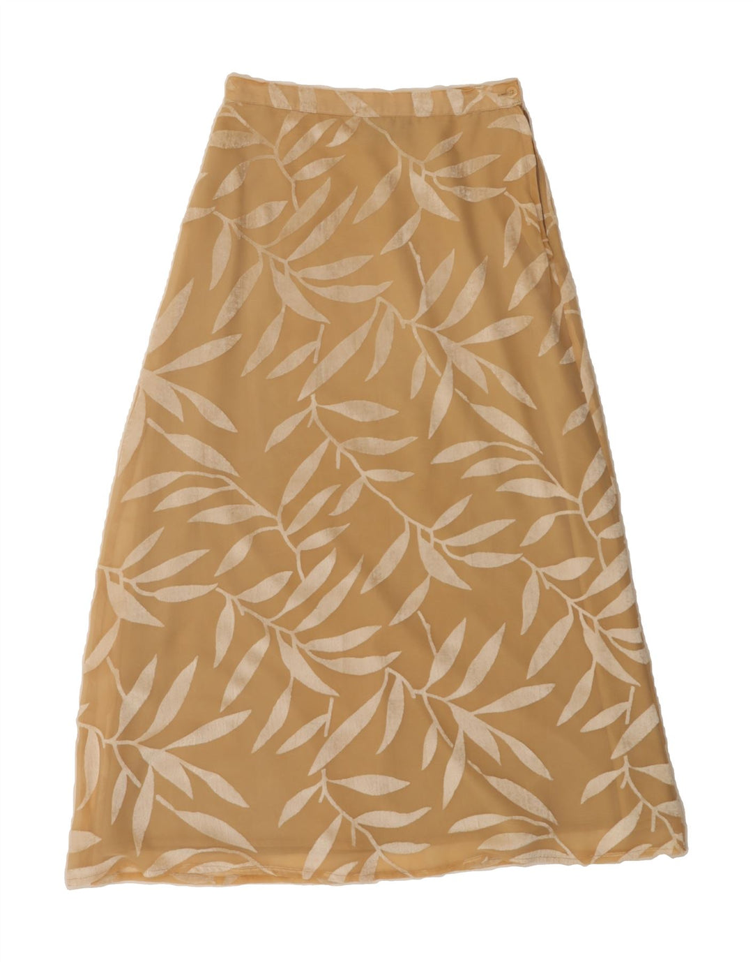 VINTAGE Womens Abstract Pattern Maxi Skirt US 12 Large W36  Beige Viscose Vintage Vintage and Second-Hand Vintage from Messina Hembry 