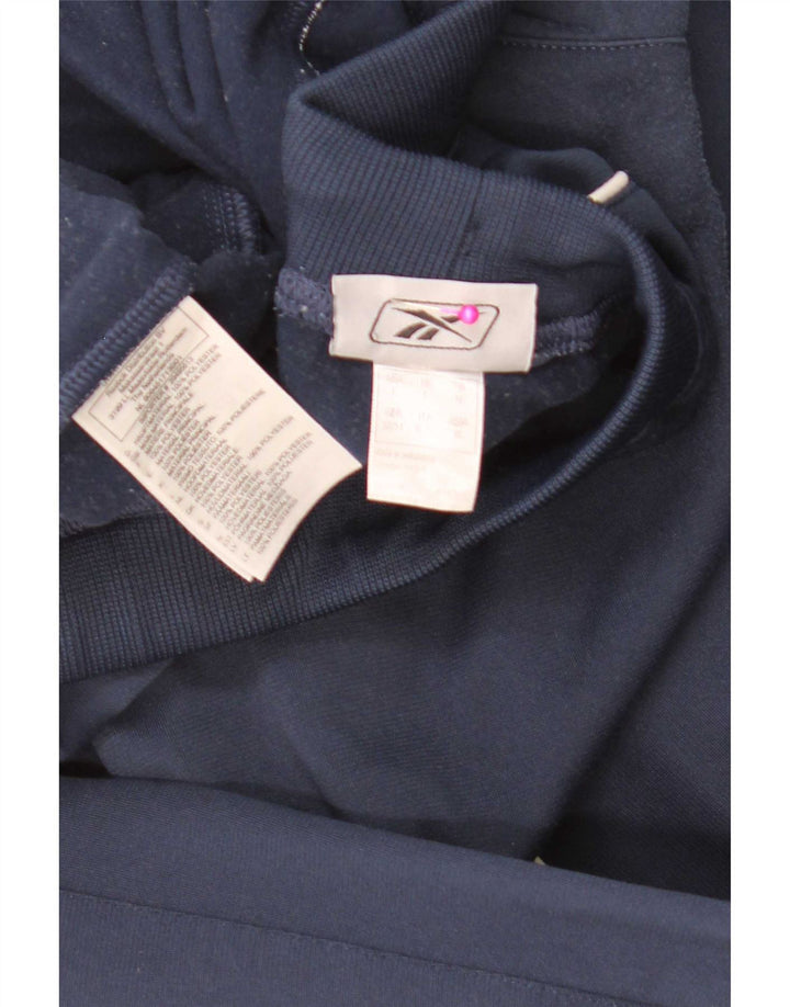 Reebok Mens Tracksuit Trousers Large  Navy Blue Polyester