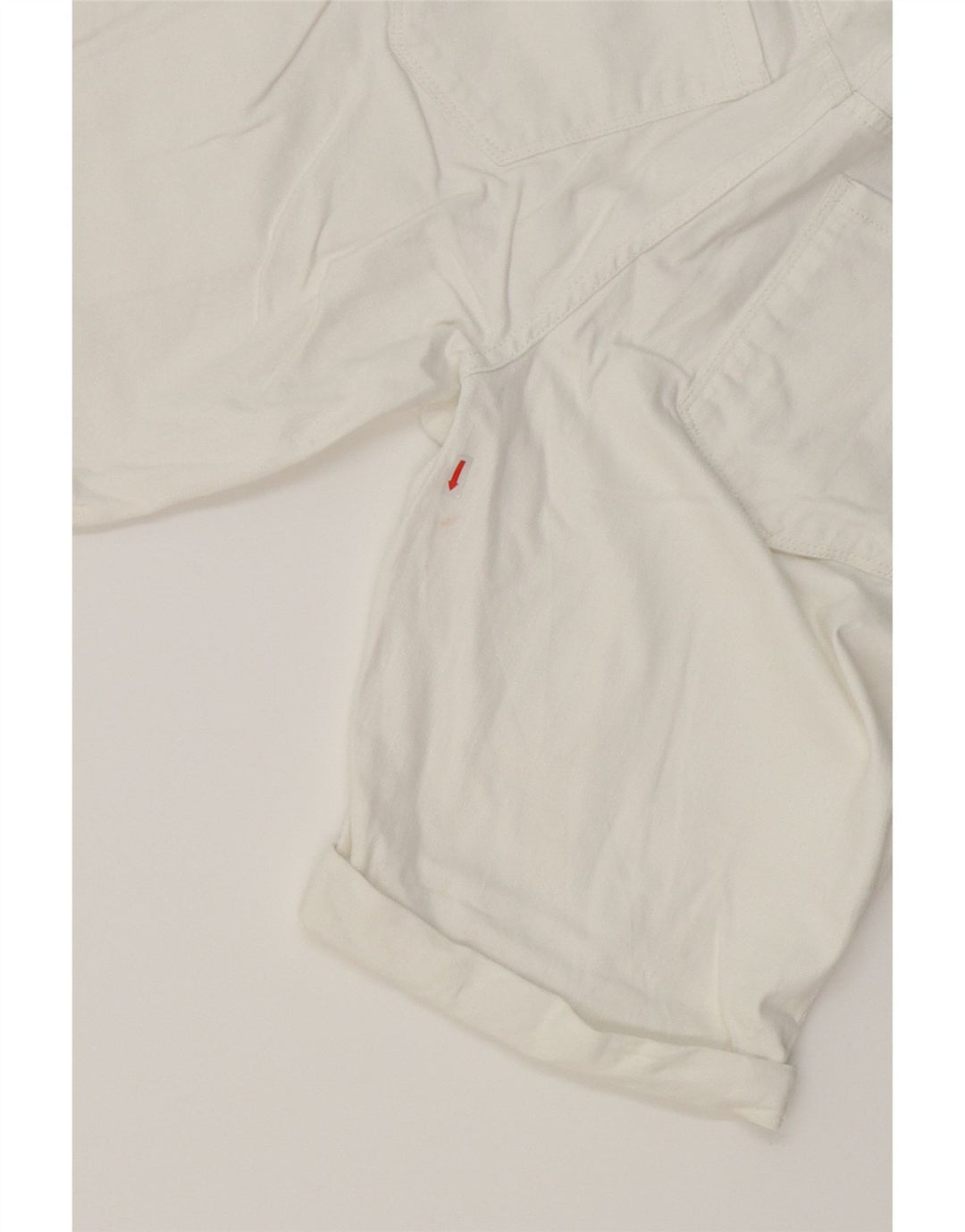 EDDIE BAUER Womens Slightly Curvy Denim Shorts US 12 Large W34  White Vintage Eddie Bauer and Second-Hand Eddie Bauer from Messina Hembry 