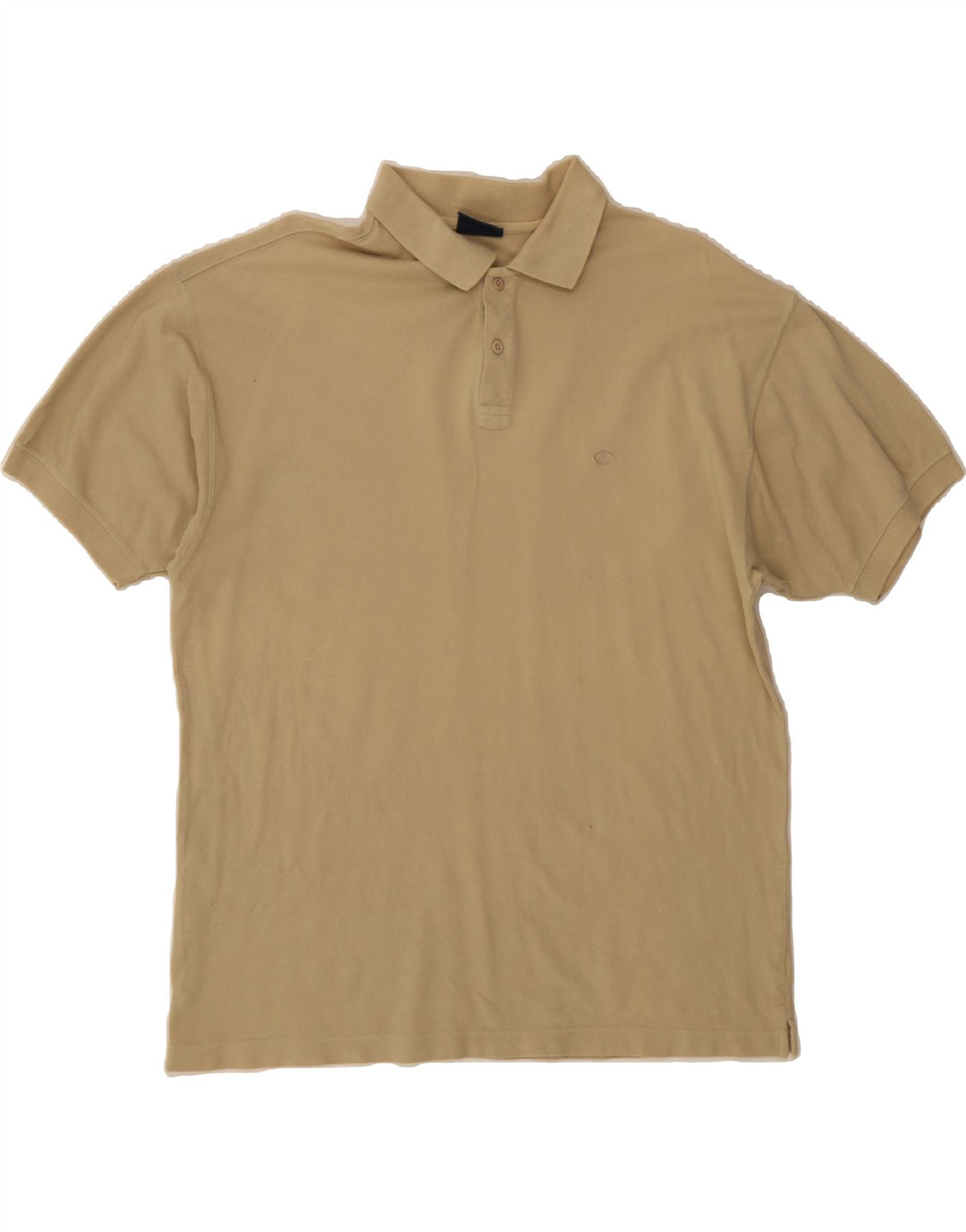 CHAMPION Mens Polo Shirt Large Beige Cotton Vintage Champion and Second-Hand Champion from Messina Hembry 