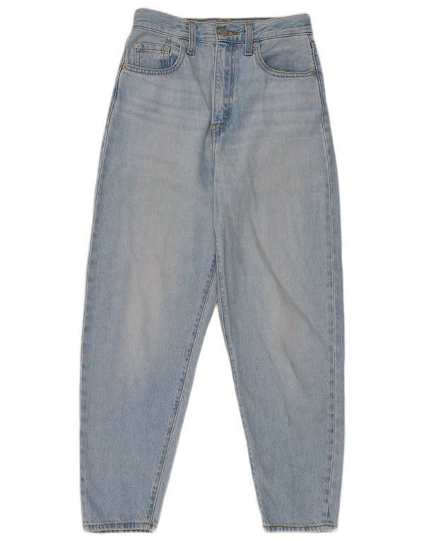 Jeans Levi's da donna a vita alta affusolati vestibilità ampia W24 L27 cotone blu