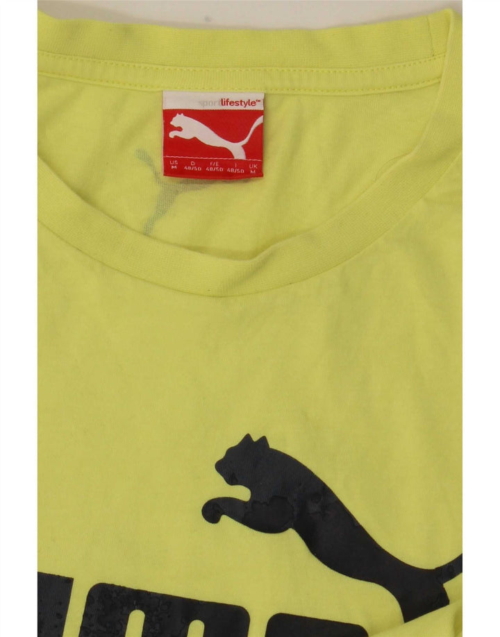 Puma Tee-Shirt Graphic Homme Jaune Moyen