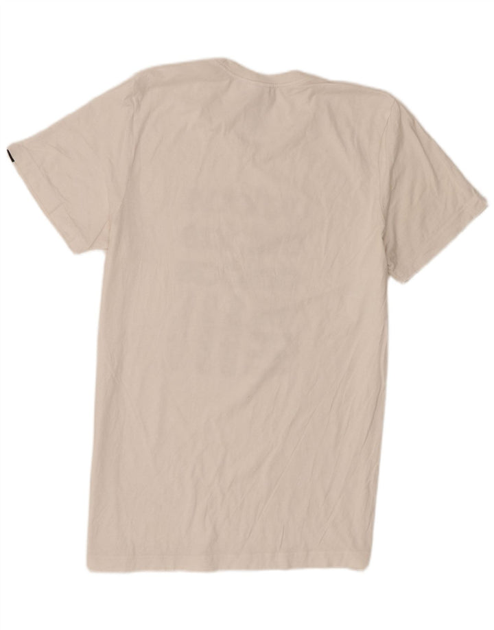 Adidas Mens Graphic T-Shirt Top Medium White Cotton