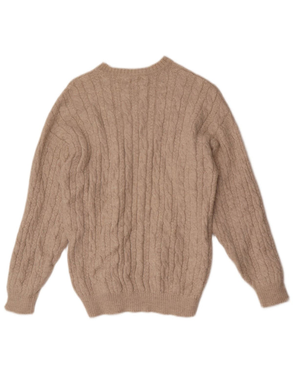 Maglione da donna con scollo a barca con grafica Colmar UK 12 Beige medio geometrico